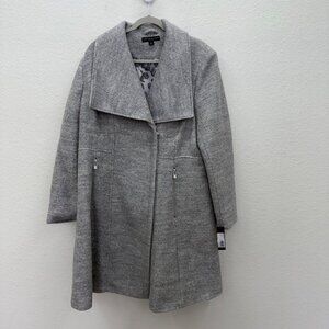 Preston & York Gray Wool Blend Full Zip Coat Jacket Womens size 18W